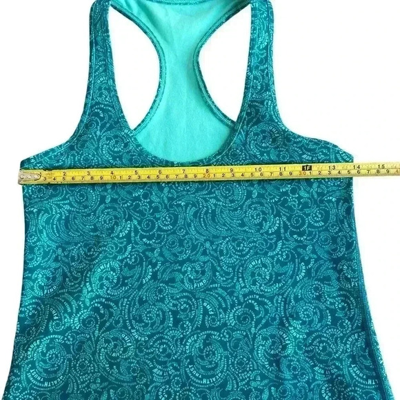 Lululemon Tofino Teal Bali Breeze Cool Racerback Tank   Size Small - Picture 4 of 5